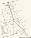 Street roads map of the GUGELSTRAÃÅ¸E DISTRICT, NUREMBERG